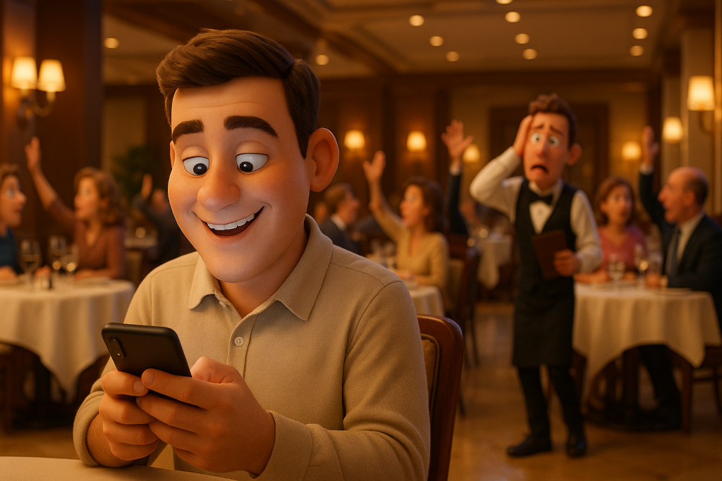 AI chat assistant in a restaurant setting